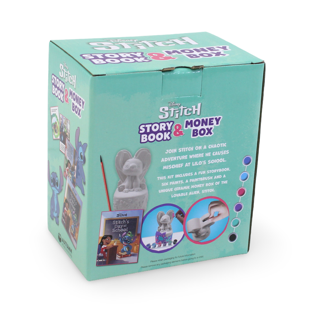 Igloo Books Disney Stitch Story Book & Money Box Set