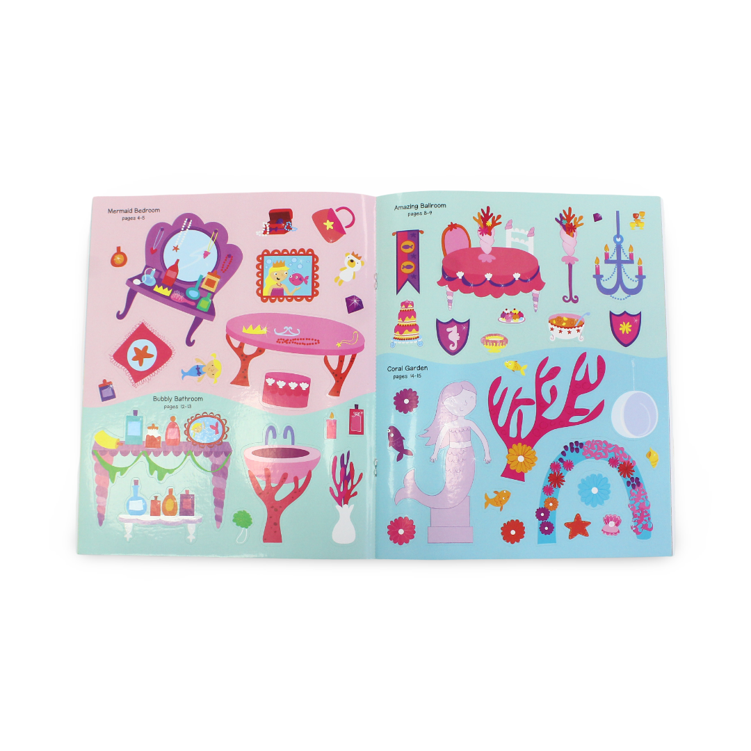Igloo Books Mermaid Doll's House Sticker Book