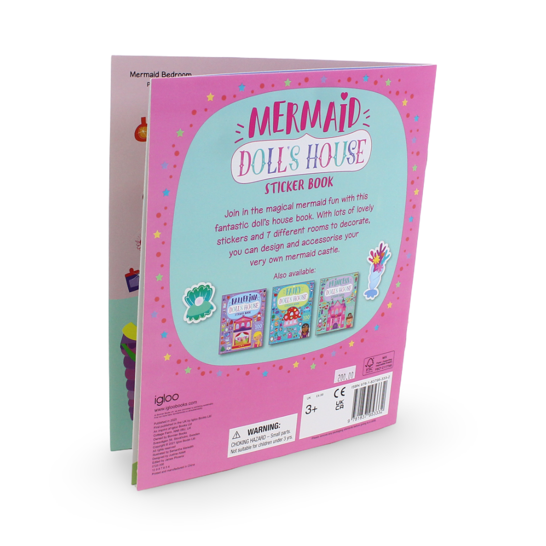 Igloo Books Mermaid Doll's House Sticker Book