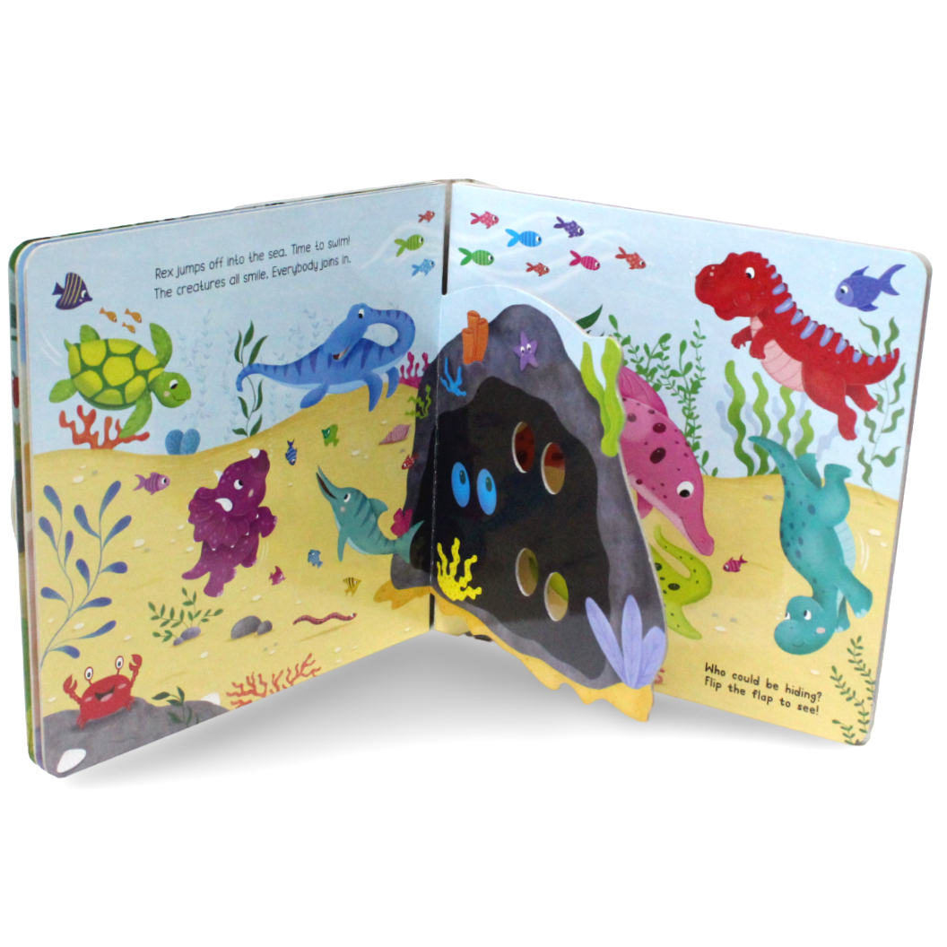 Igloo Books Dino Peep-Through Surprises! Board Book - Assortments - 3A