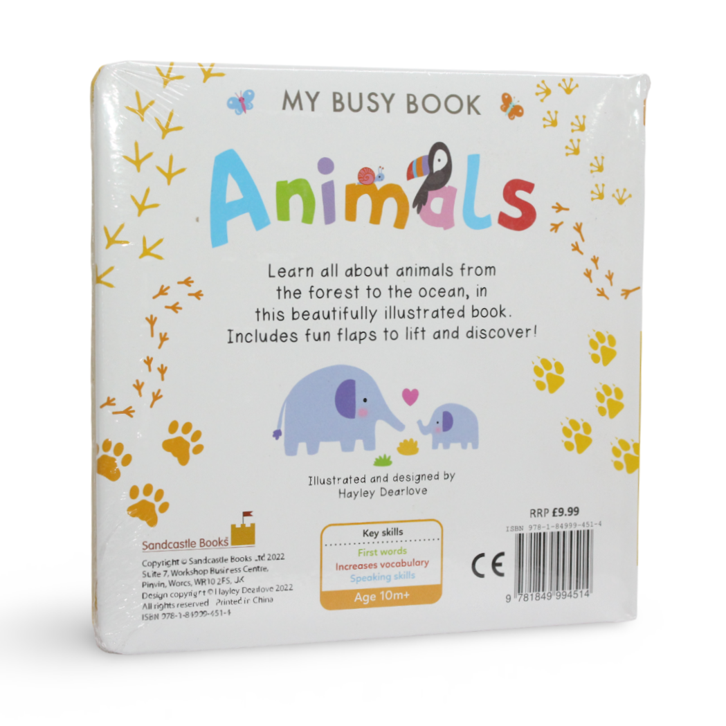 My Busy Book "Animals" Lift-The-Flap Board Book