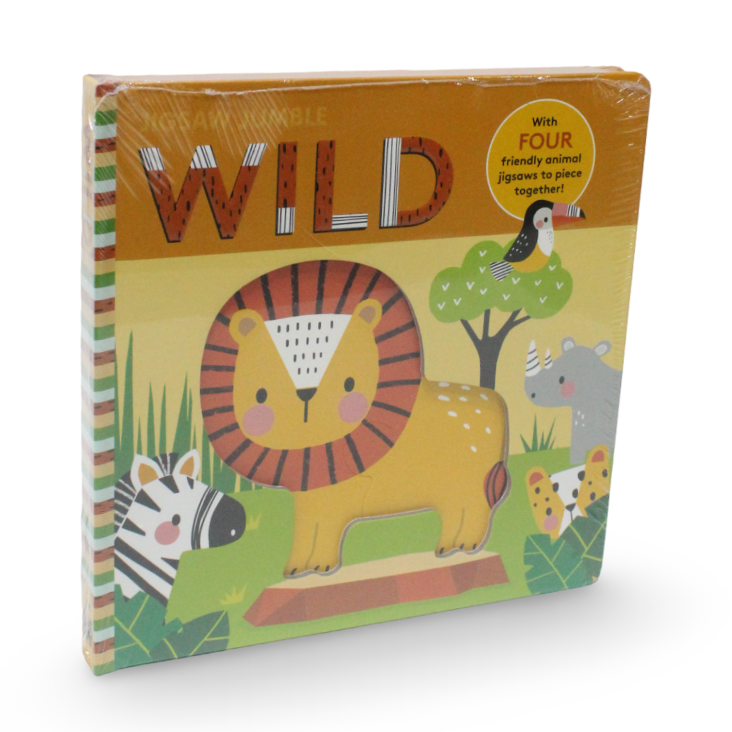 "Jigsaw Jumble Wild" Board Book - Assortments - OKO