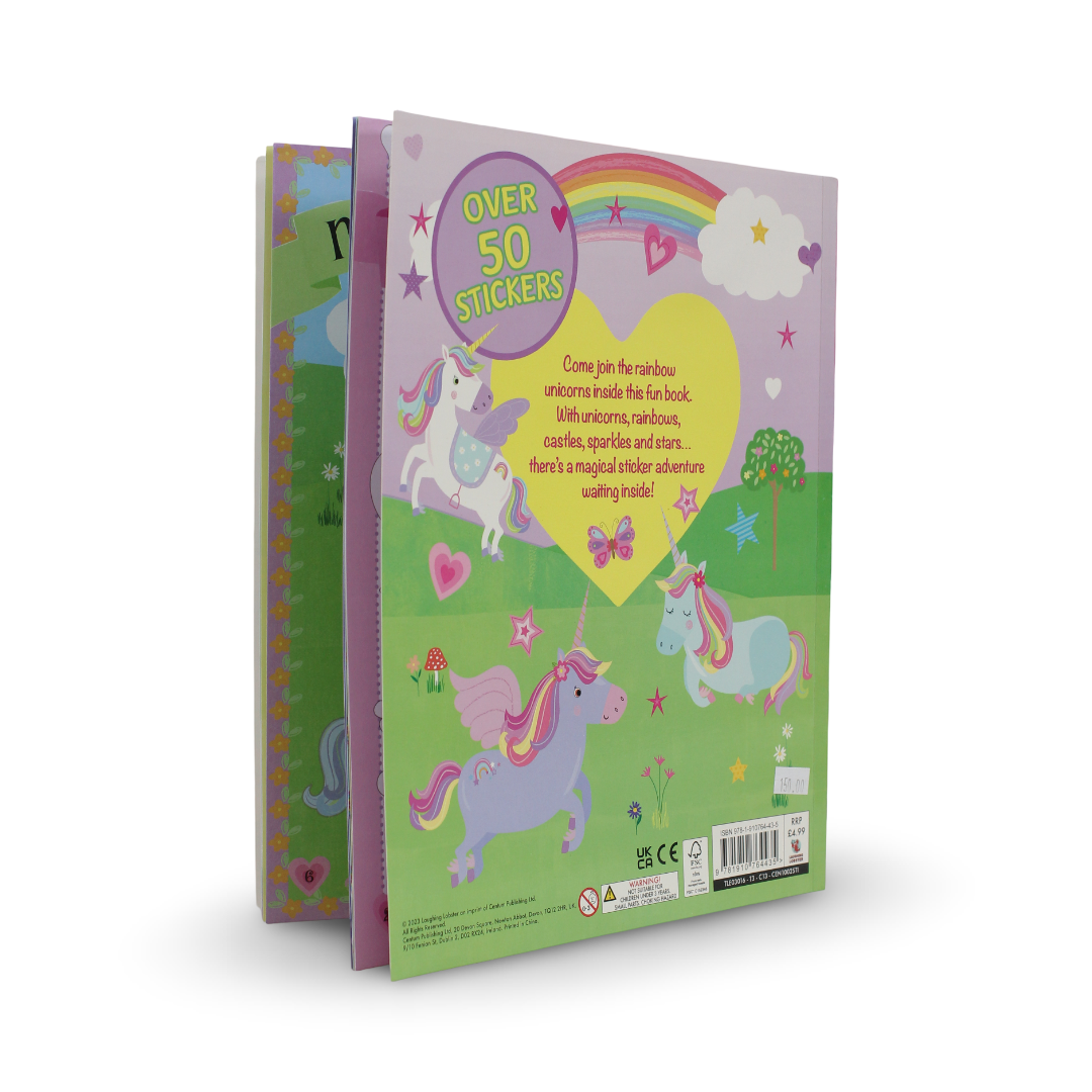 Super Sticker Fun Rainbow Unicorns Sticker Book