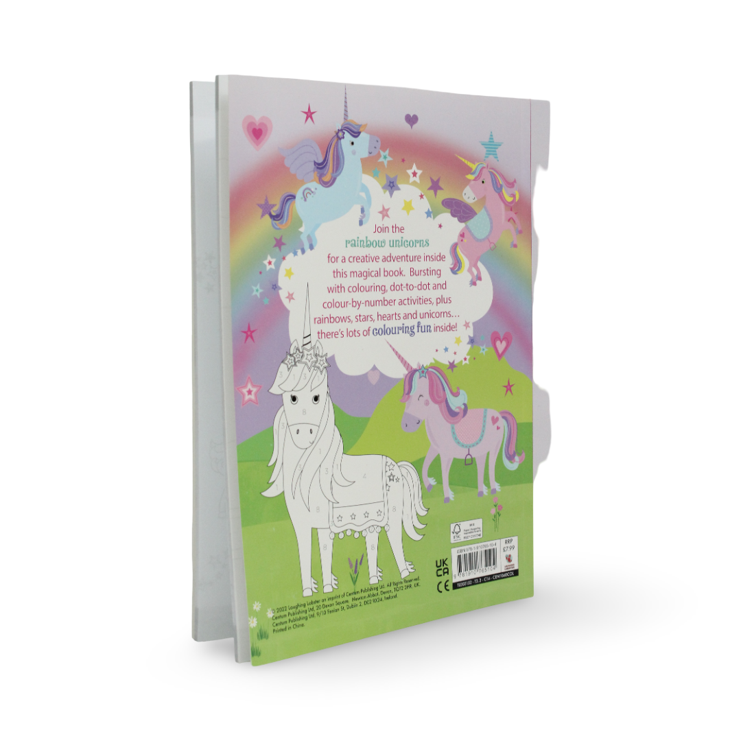 Super Bumper Colouring Fun Rainbow Unicorns Book