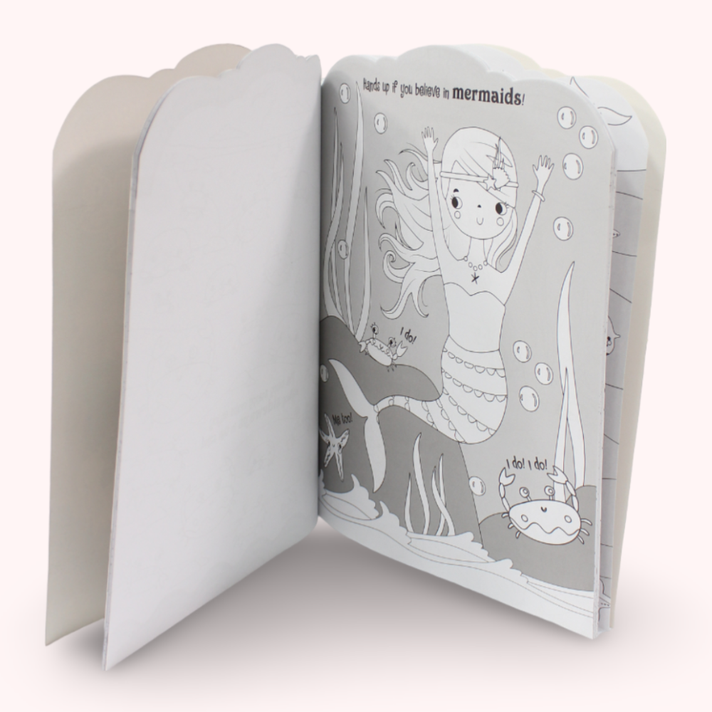 Shaped Super Coloring Fun – Shimmering Mermaids