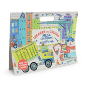 Diggers and Trucks Mega Colouring and Activity Pad