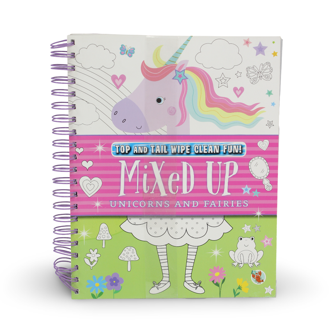 Top and Tail Wipe Clean Fun - Mixed Up Unicorns & Fairies Activity Book