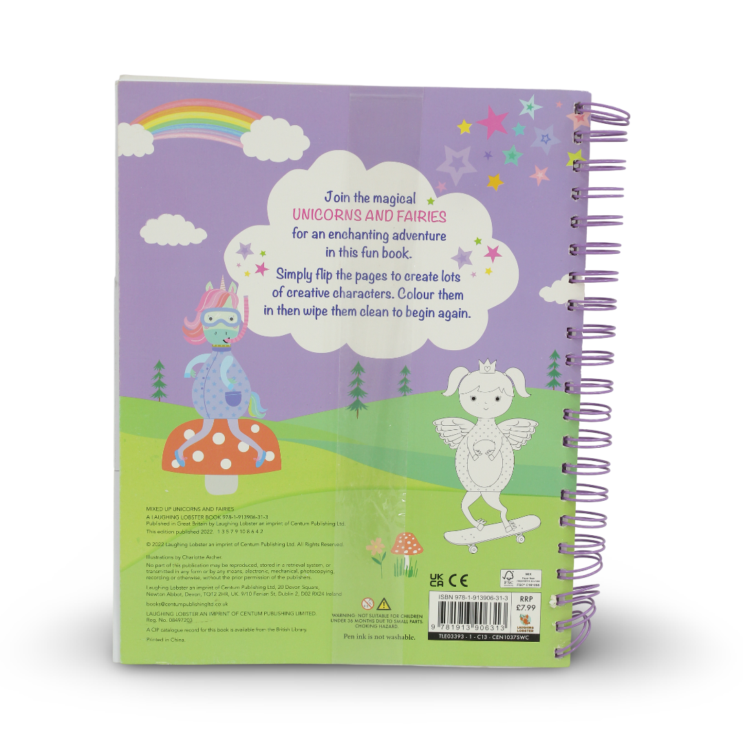Top and Tail Wipe Clean Fun - Mixed Up Unicorns & Fairies Activity Book