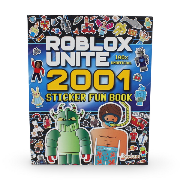كتاب ملصقات المرح من Roblox Unite 2001