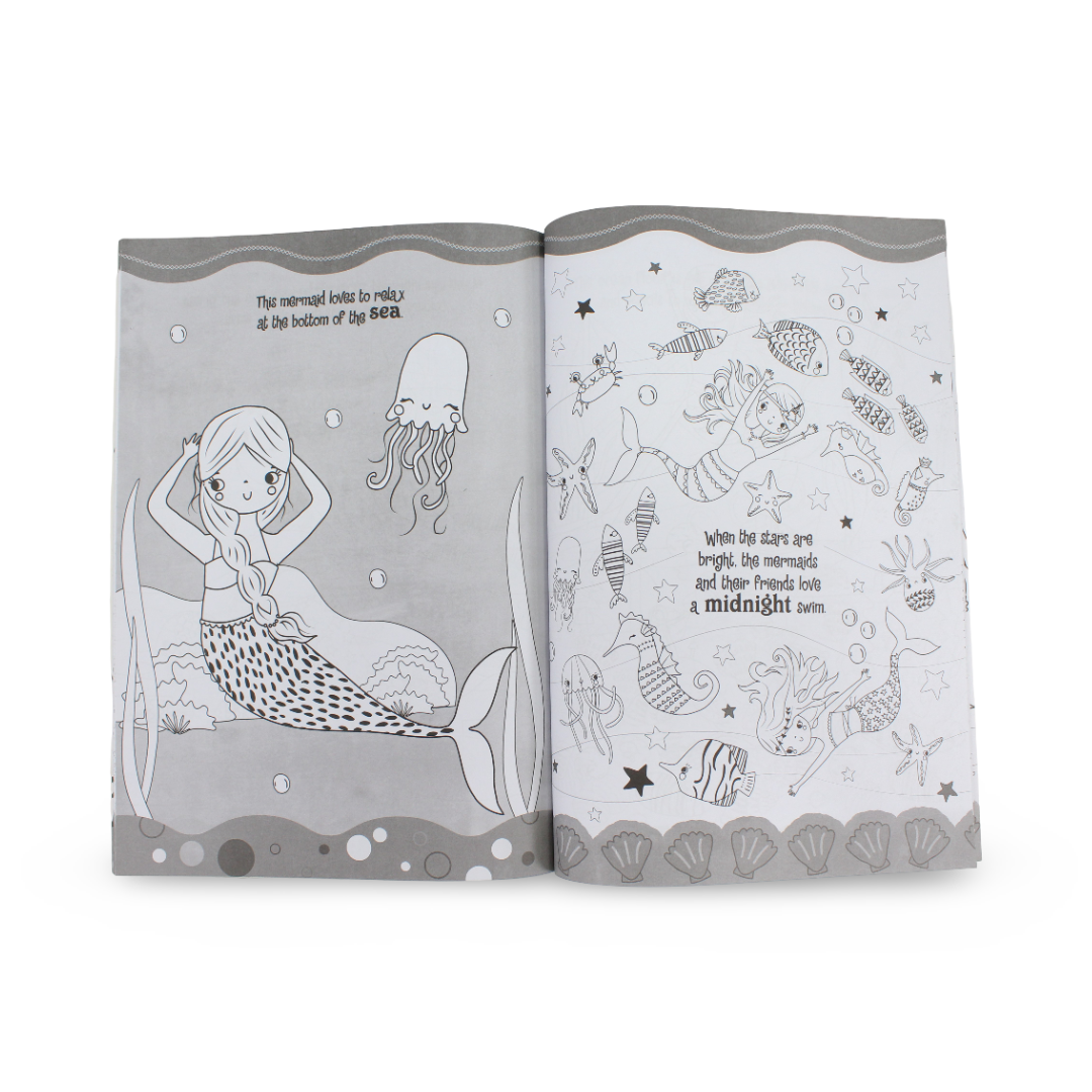 Shimmering Mermaids Colouring Book