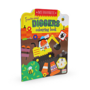 My Favourite Trucks and Diggers Colouring Book