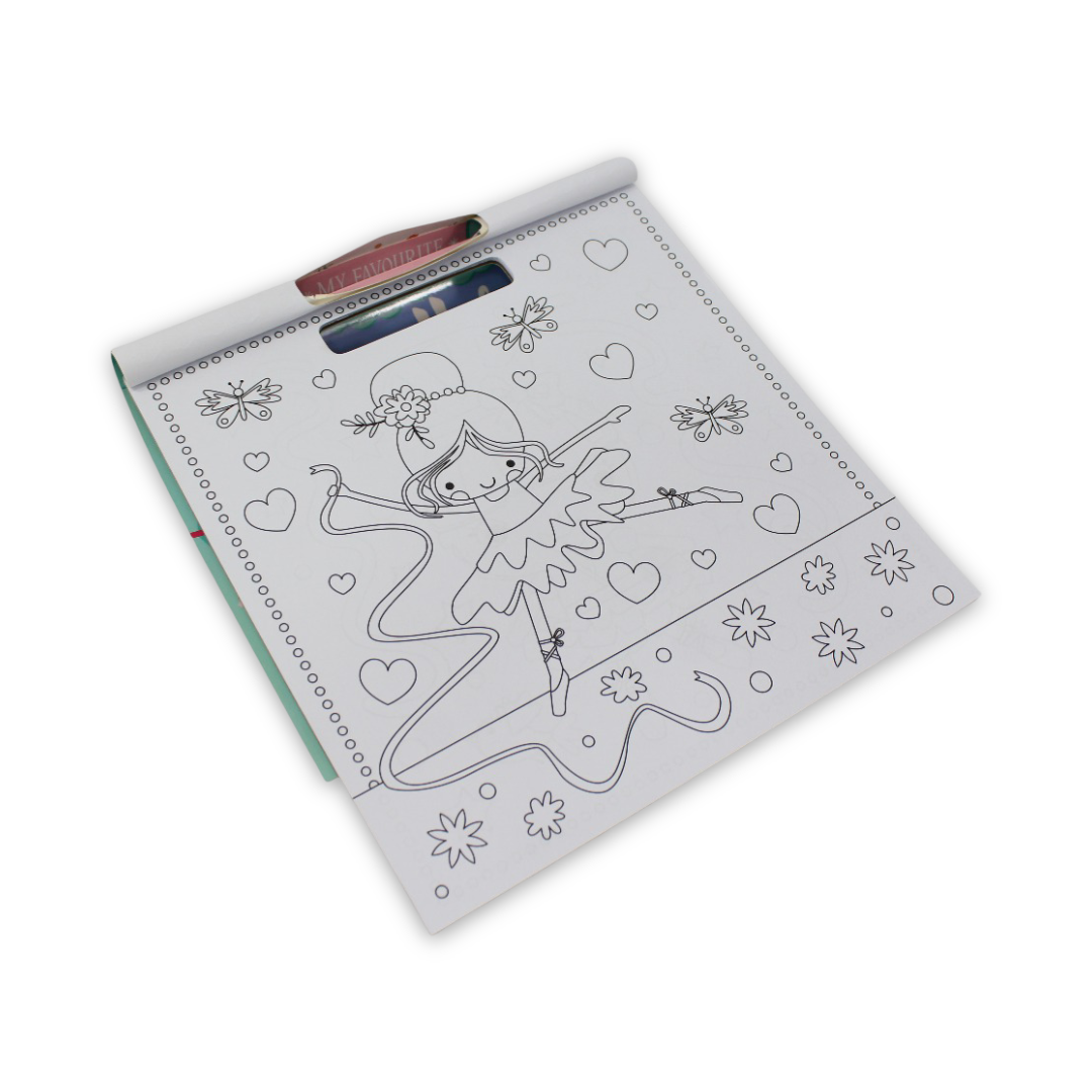 Melon Books My Favourite Ballerina Colouring Pad - Assortments