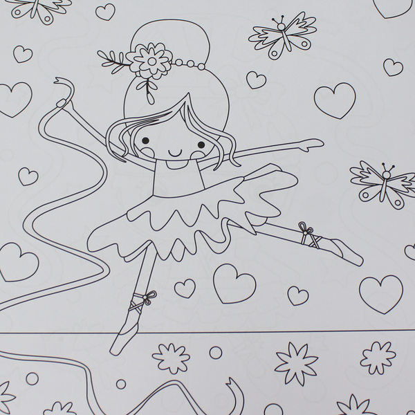 Melon Books My Favourite Ballerina Colouring Pad
