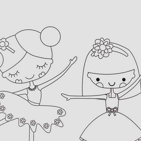 Melon Books My Favourite Ballerina Colouring Pad