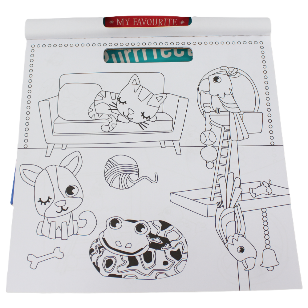 Melon Books My Favourite Purrfect Pets Colouring Pad