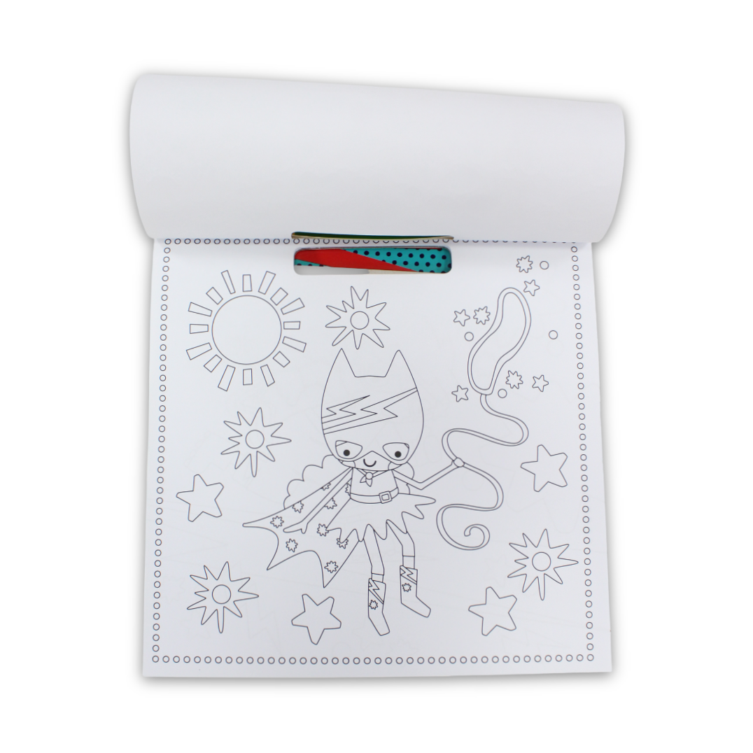 Melon Books My Favourite Superhero Colouring Pad - Assortments