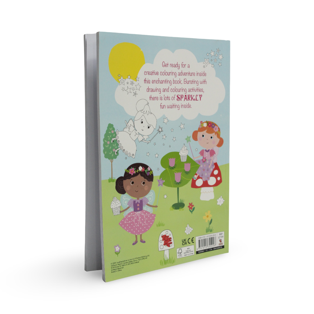 Super Bumper Colouring Fun Sparkly Fairies Book
