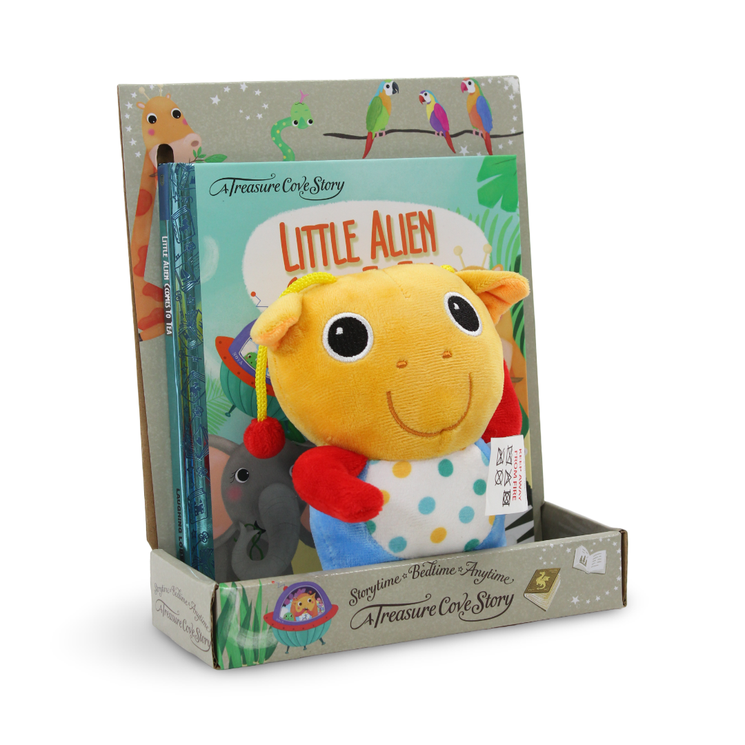 "Little Alien" Storybook & Soft Plush Toy - Assortments - Emco