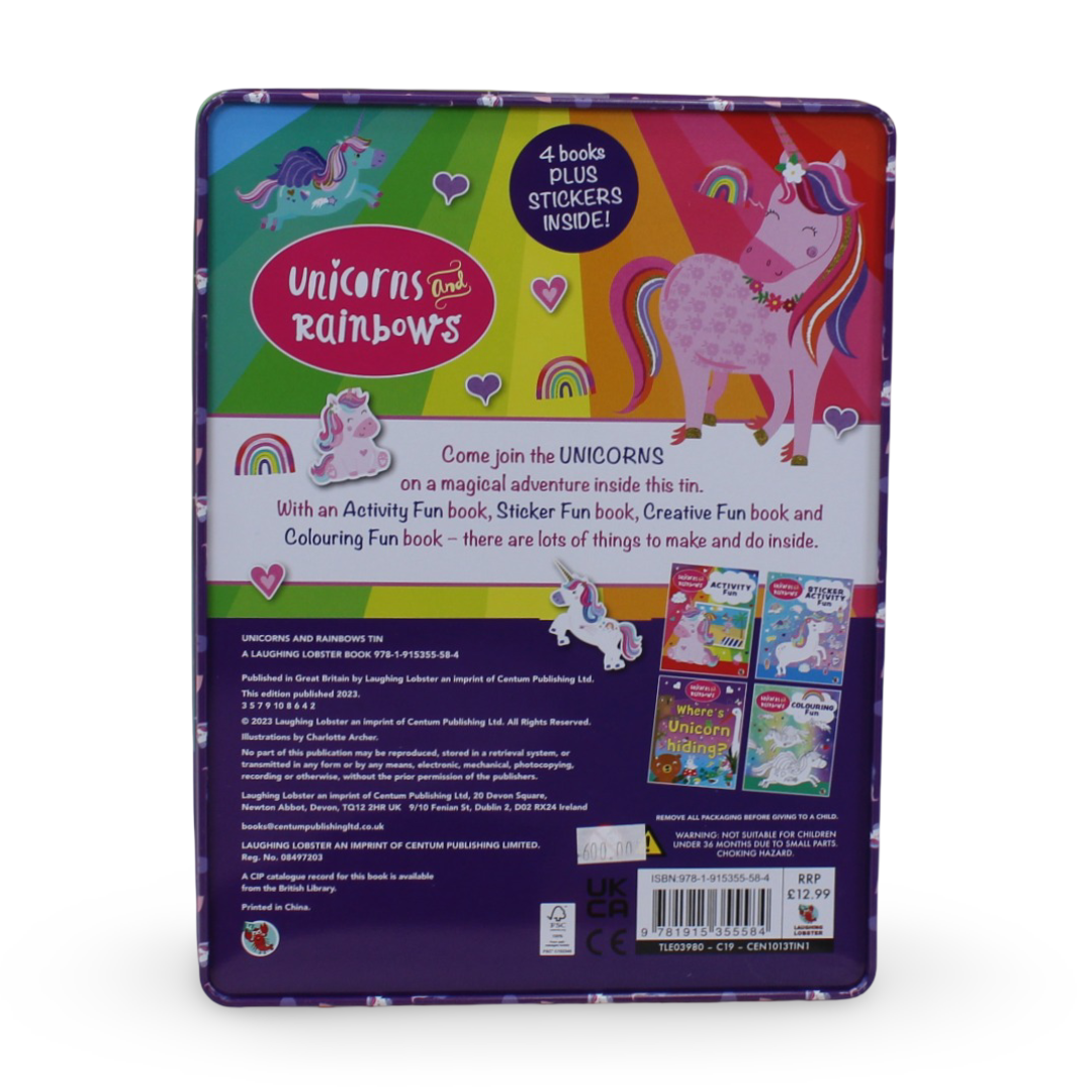 Unicorns and Rainbows Tin Box