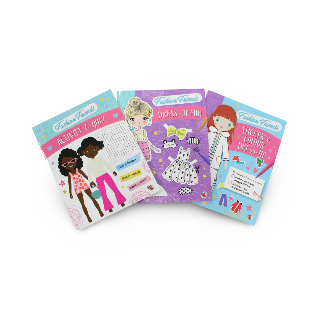 Fashion Friends Dress Up Fun "Carry-Along Activity Case" - Assortments - OKO