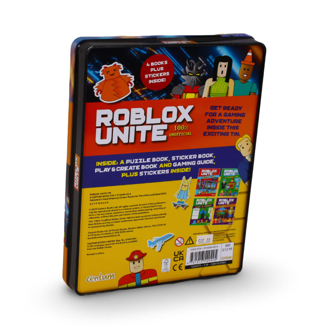 Centum Books 100% Unofficial Roblox Unite Books & Stickers Tin