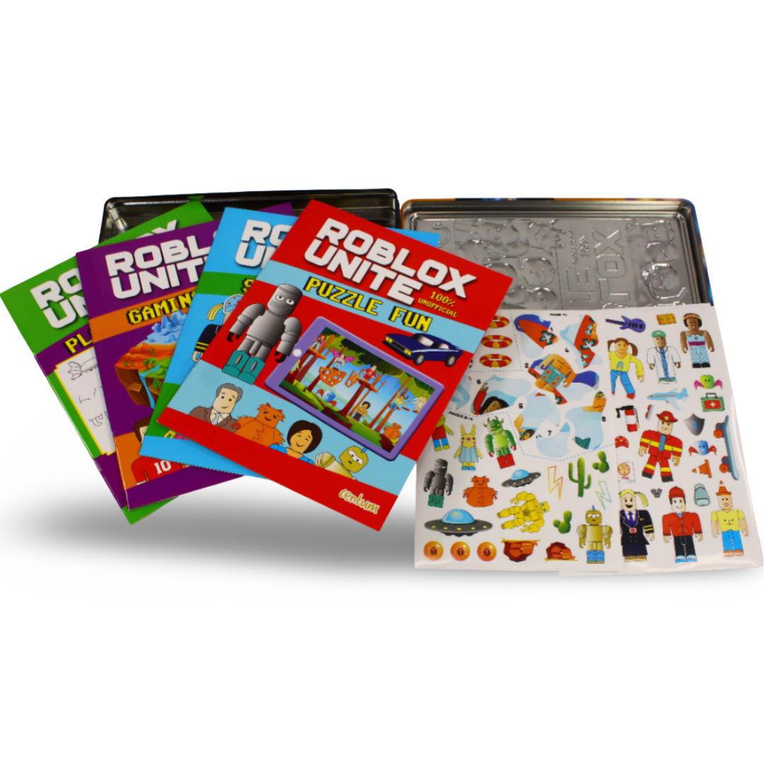 Centum Books 100% Unofficial Roblox Unite Books & Stickers Tin