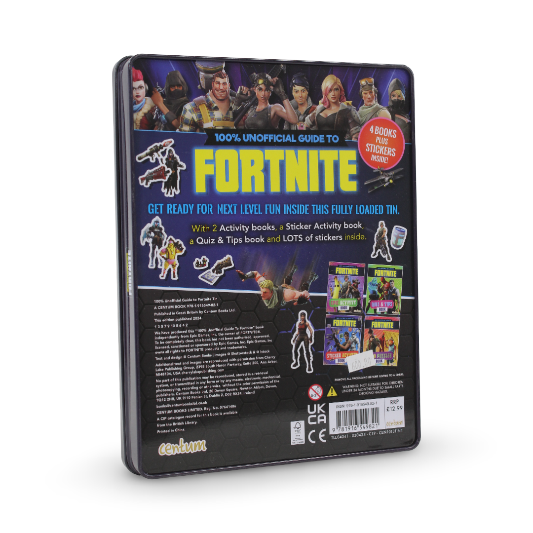 100% Unofficial Guide to Fortnite Tin of Books