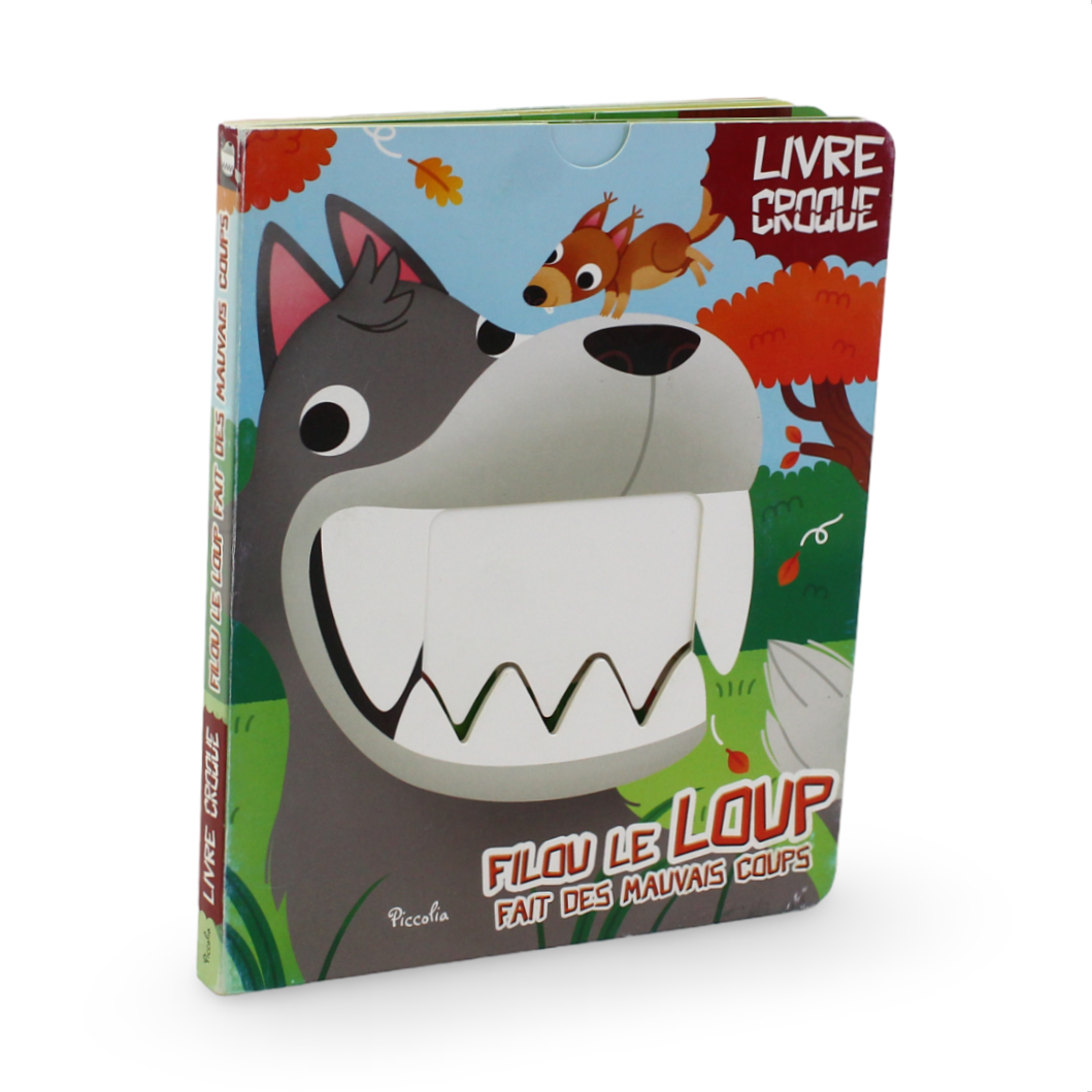 Piccolia "Filou Le Loup Fait Des Mauvais Coups" Board Book