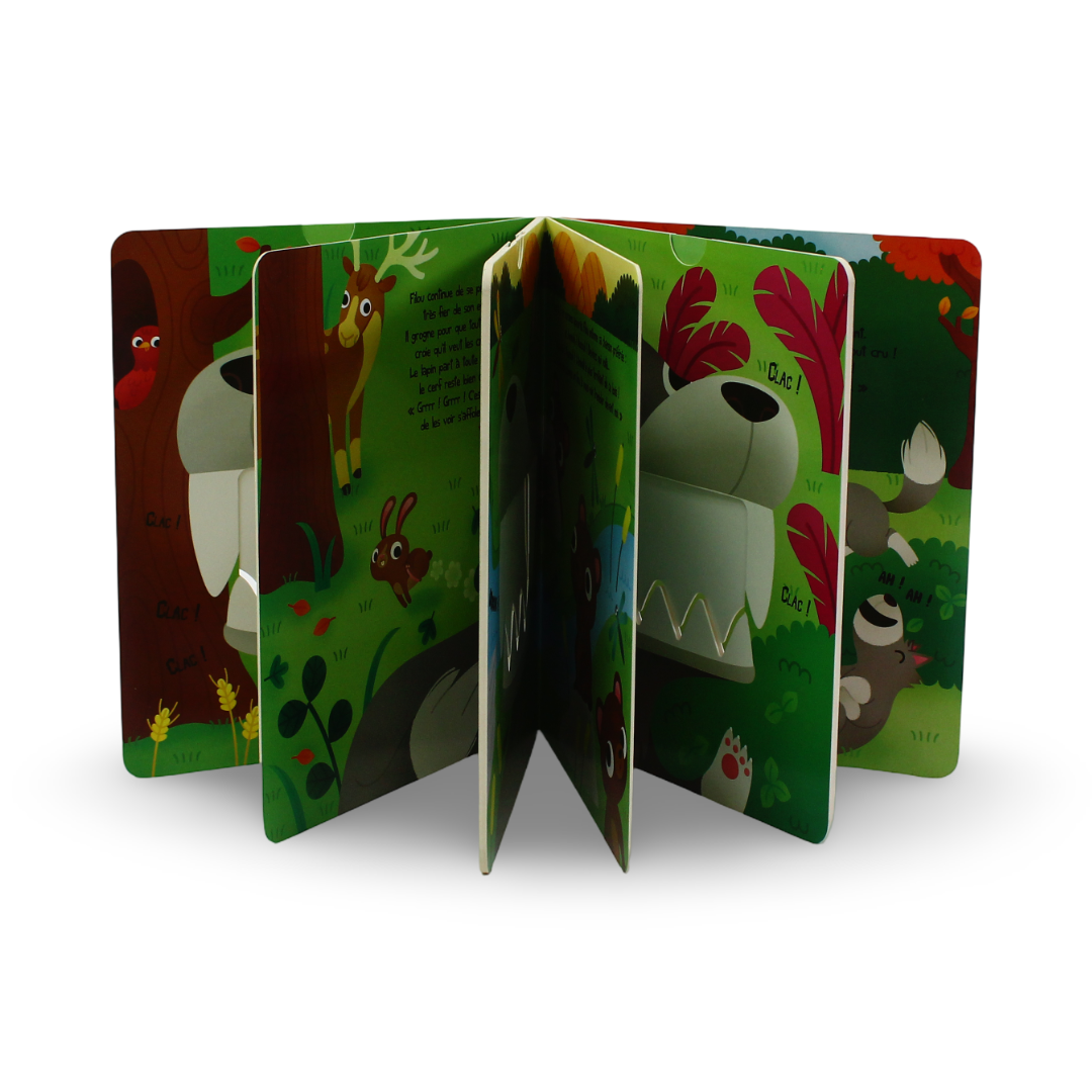 Piccolia "Filou Le Loup Fait Des Mauvais Coups" Board Book