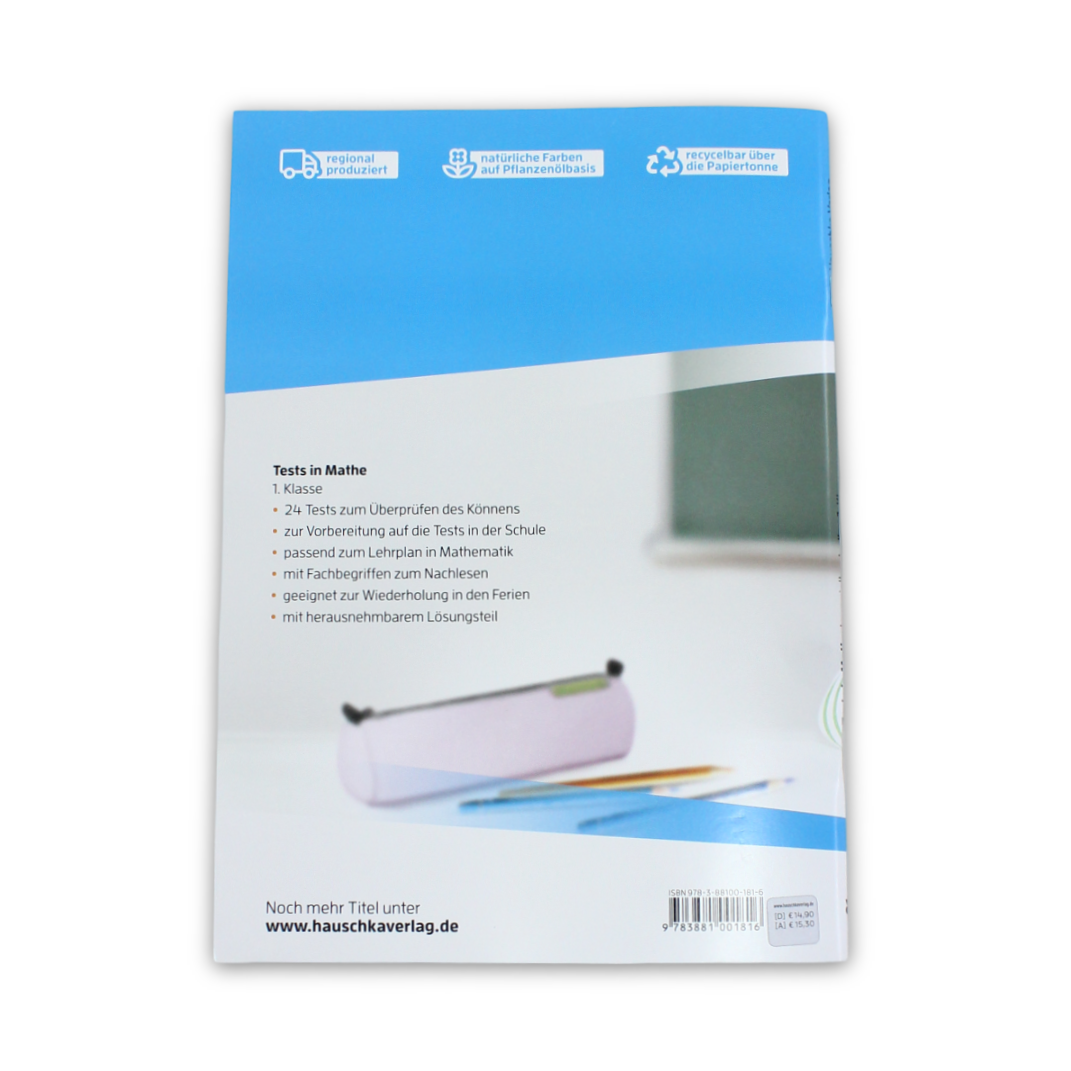 كتاب "Tests in Mathe - Lernzielkontrollen 1. Klasse" من دار هوشكا فيرلاغ
