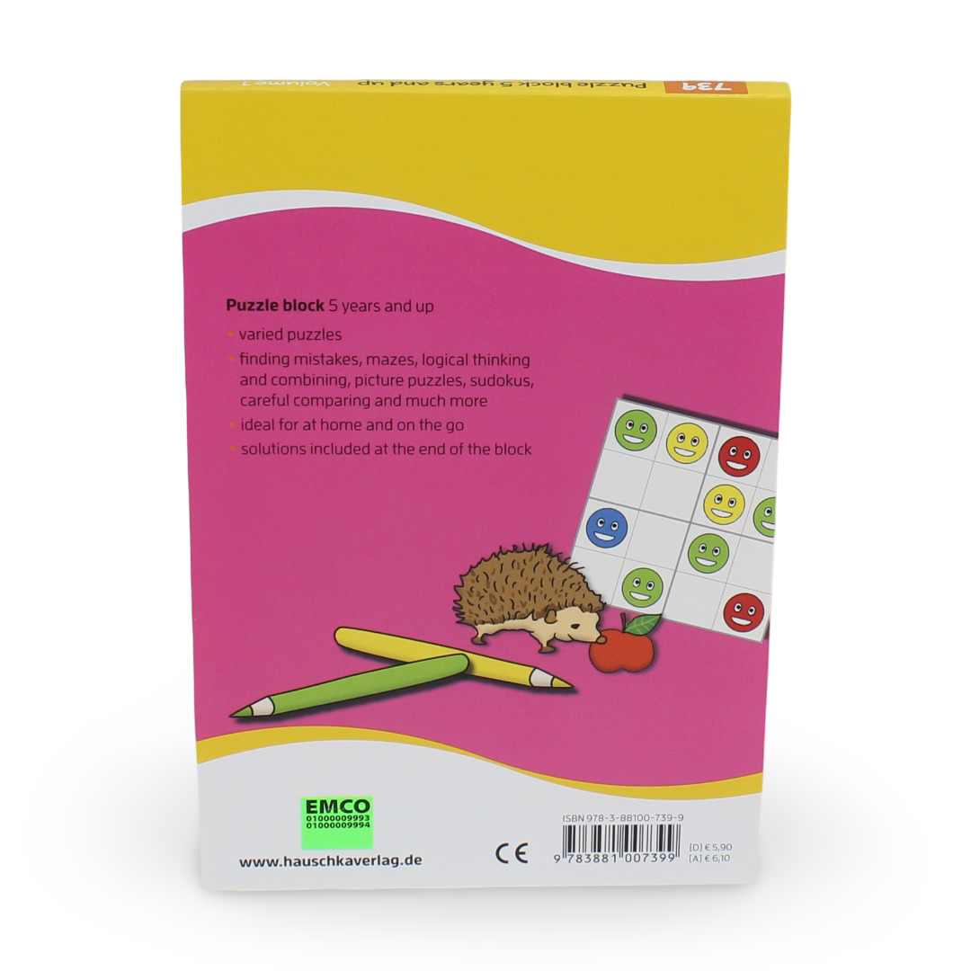 Puzzle Block 5 Years and Up Volume1