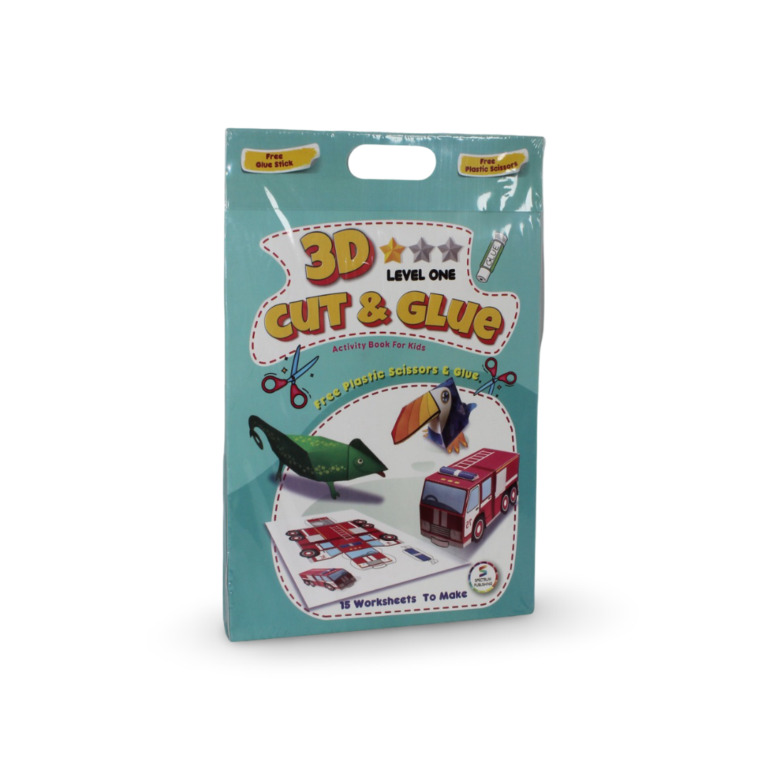 "3D Cut & Glue" Activity Book (Level 1) - Assortments - Spectrum