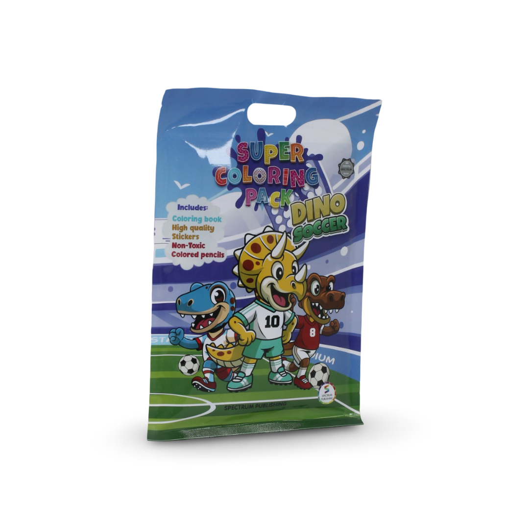 Dino Soccer Super Coloring Pack - Assortments - Spectrum