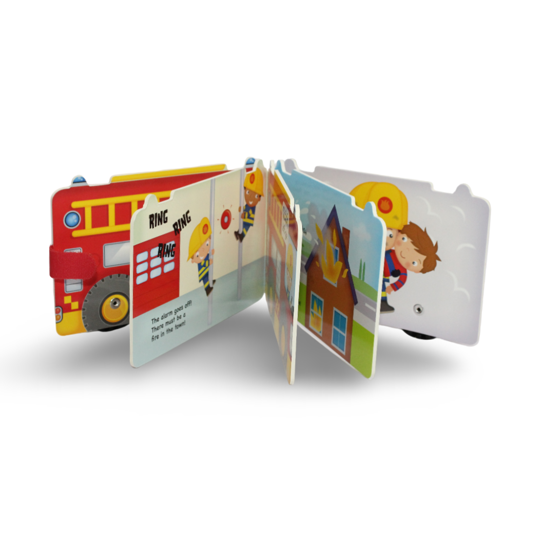 Yoyo Books "Rolling Wheels: Firefighters" Board Book - Assortments
