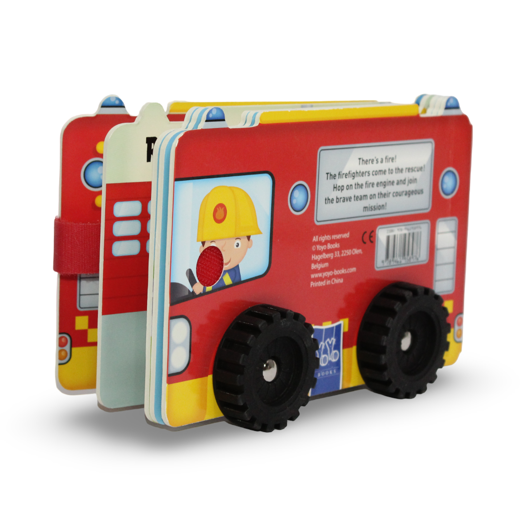Yoyo Books "Rolling Wheels: Firefighters" Board Book