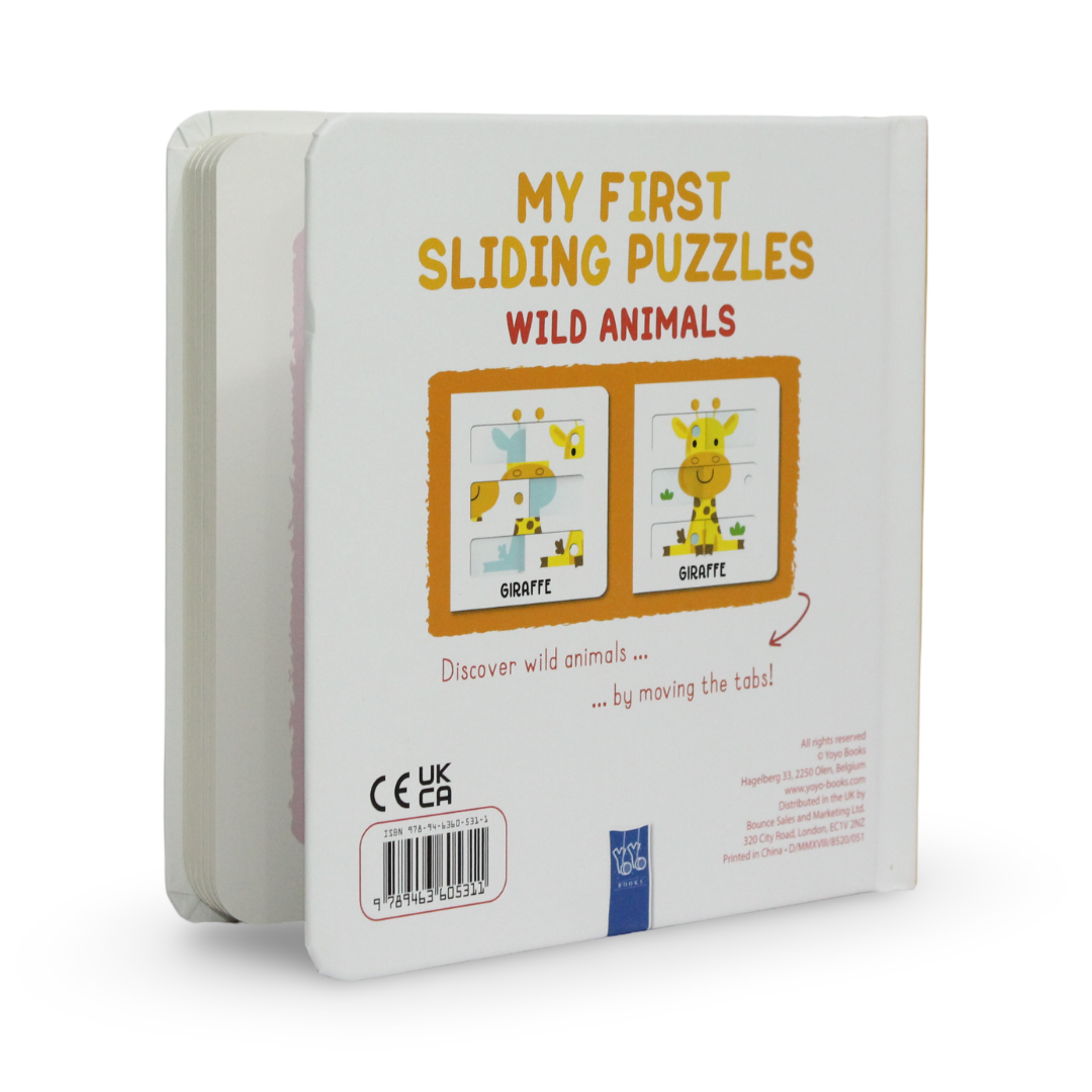 Yoyo Books My First Sliding Puzzles: Wild Animals