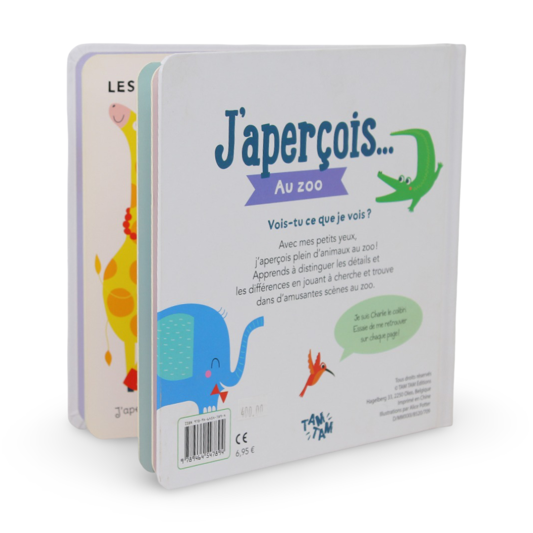 At the Zoo Book French Activity Book