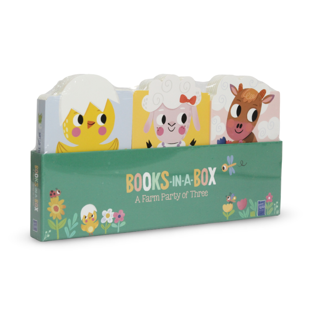 Yoyo Books Books-in-a-Box A Farm Party of Three Board Books - Assortments