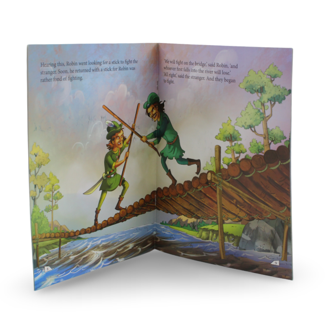Children’s “The Meeting of Robin Hood and Little John“ Storybook - Assortments - Dar Al Farouk