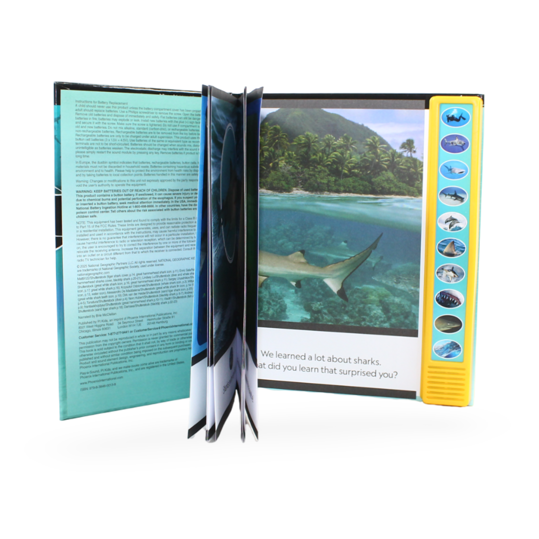 Pi Kids National Geographic Kids: Sharks I'm Ready to Read Sound Book