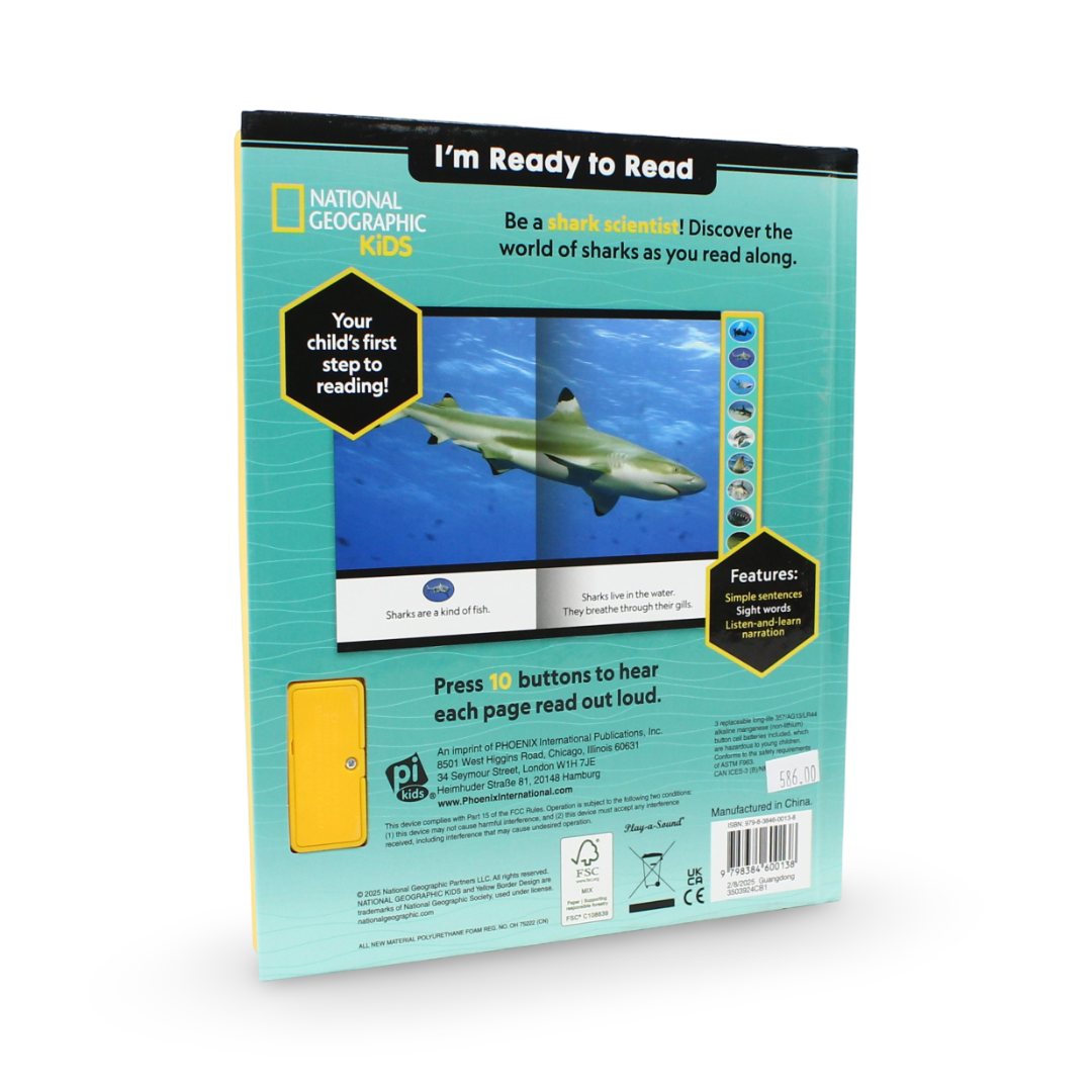 Pi Kids National Geographic Kids: Sharks I'm Ready to Read Sound Book