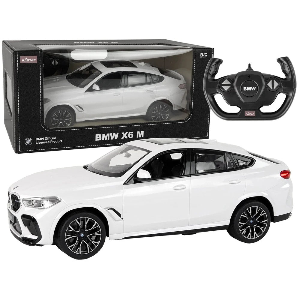 Rastar BMW 1:14 Scale RC X6 M Car – White