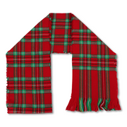Unisex Checkered Winter Scarf – Red/Green