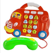 Music Car Musical Bus Shaped Phone - Red