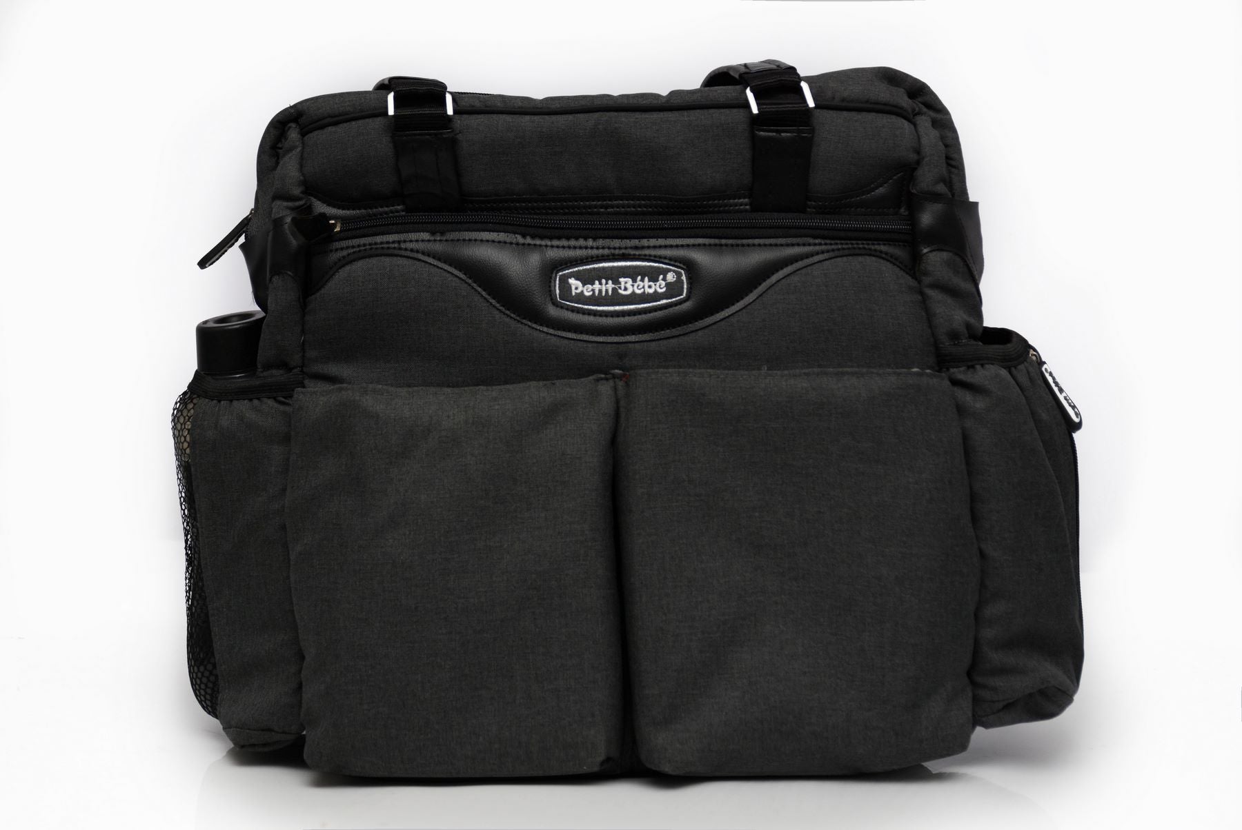 Petit Bebe Baby Diaper Bag Premium – Black & Black