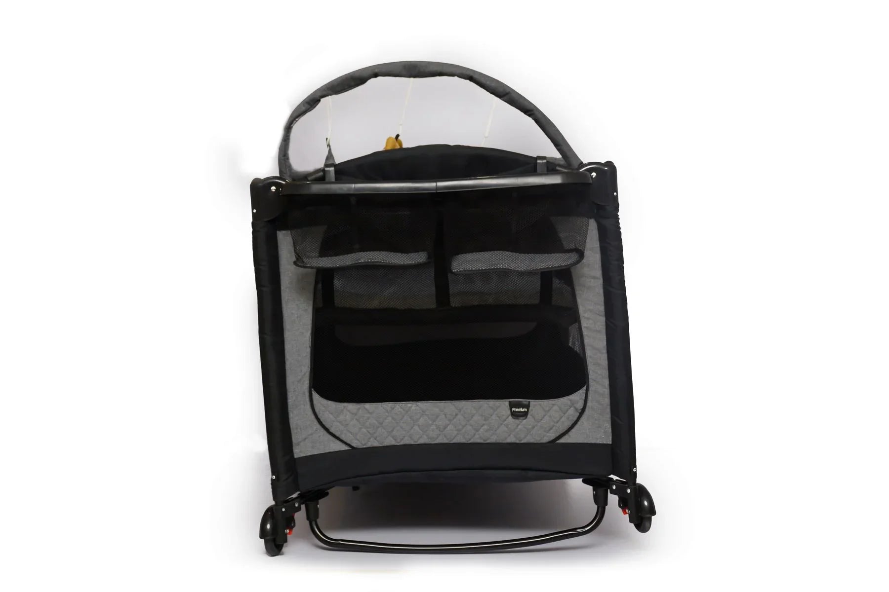 Baby Play Pen – Premium – Waterproof Linen – Grey