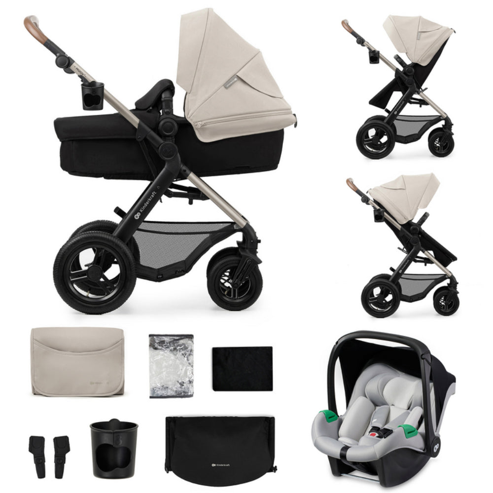 Kinderkraft Moov 2 Air Stroller With Flip Arm (3in1)