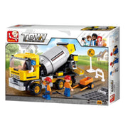 Sluban Town Construction Concrete Mixer Truck Building Blocks Set - 248 Pcs