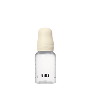 BIBS Round Silicone Baby Bottle 1-Pack 150 ml Slow Flow – Ivory