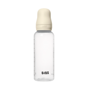 BIBS Round Silicone Baby Bottle 1-Pack 270 ml Medium Flow – Ivory